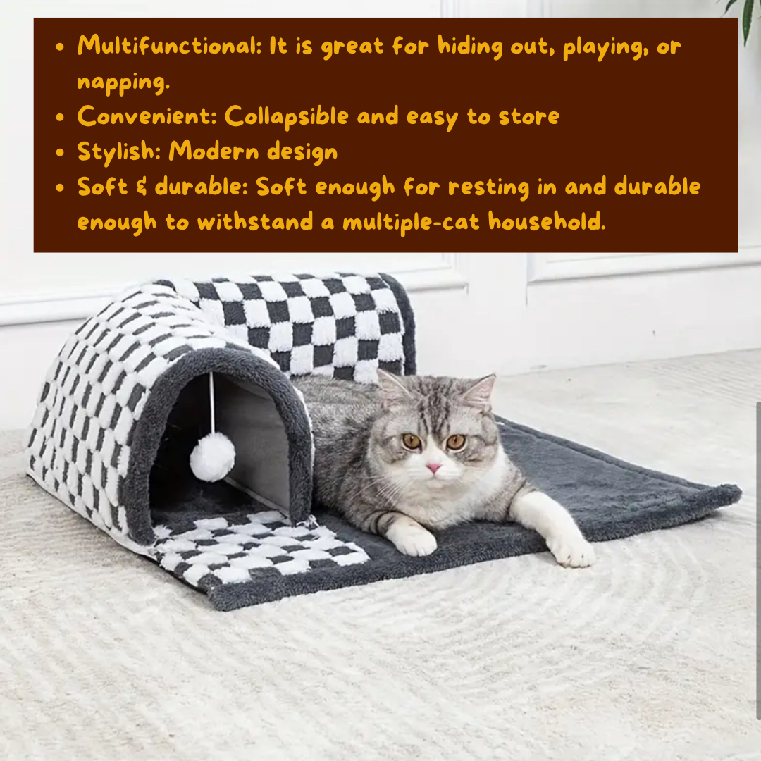 Cosy Cat Tunnel - Ginger Pets